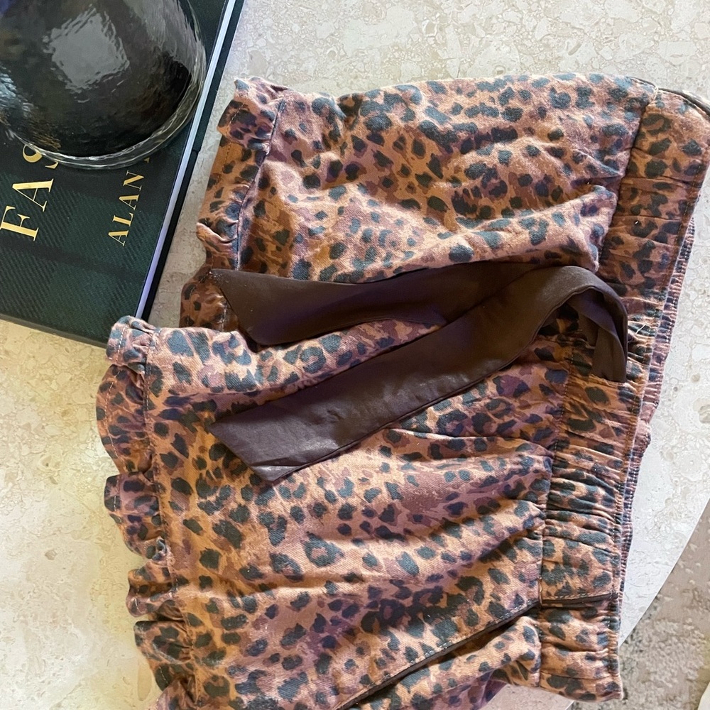 Aerie leopard print flannel sleep boxers